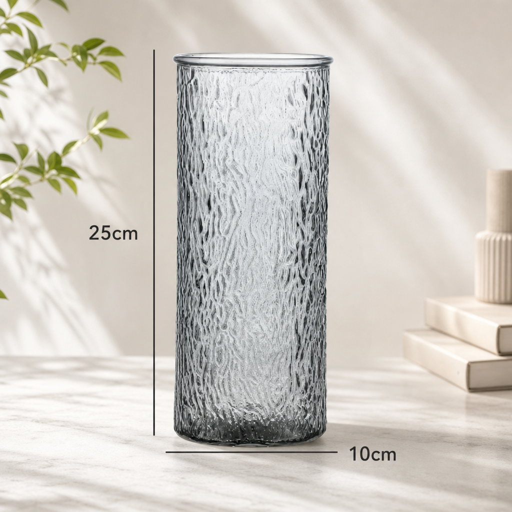 Simple Glass Vase – Clear Cylinder Flower Vase