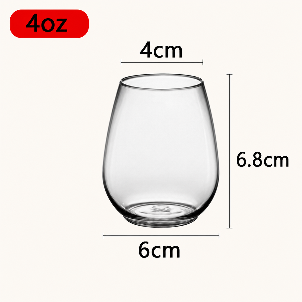 Clear PET Plastic Cup – Transparent Reusable Drinking Cup