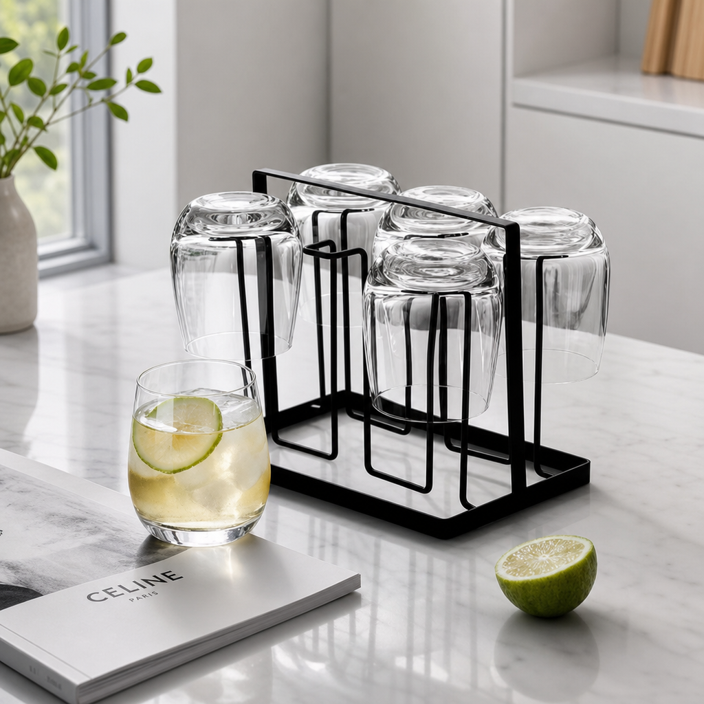 Premium Glass Cup Set – Elegant Drinkware Set