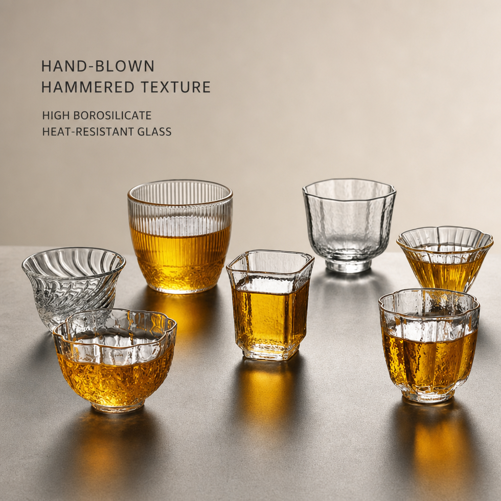 High Borosilicate Glass Tea Cup – Simple Home Tea Tasting Cup