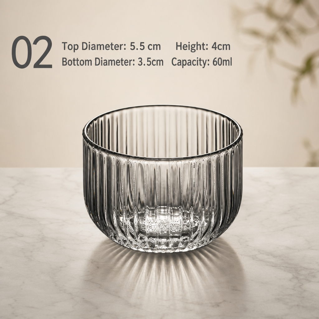 High Borosilicate Glass Tea Cup – Simple Home Tea Tasting Cup