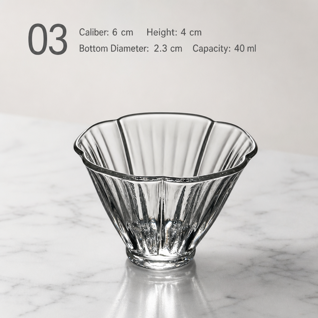 High Borosilicate Glass Tea Cup – Simple Home Tea Tasting Cup