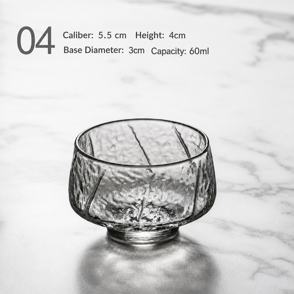 High Borosilicate Glass Tea Cup – Simple Home Tea Tasting Cup