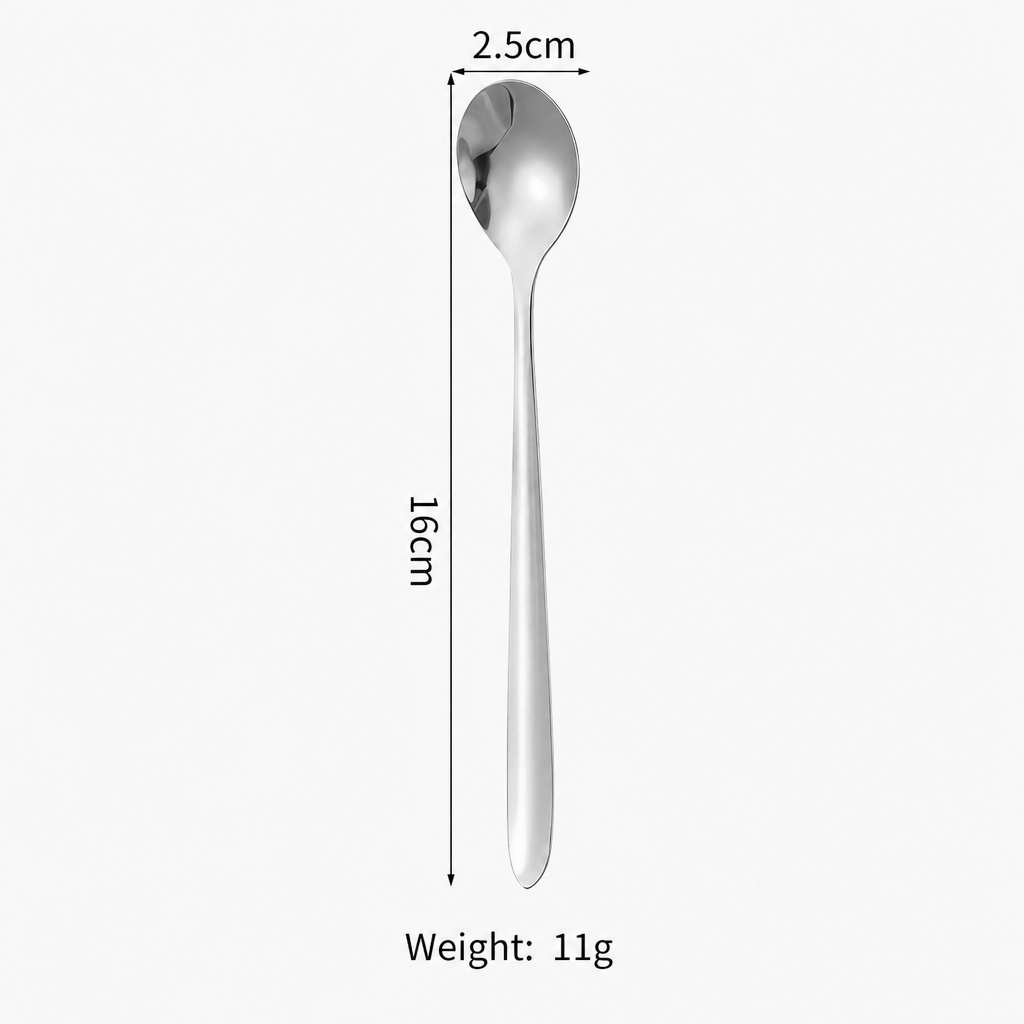 Stainless Steel Long Handle Stirring Spoon – Extended Small Soup Spoon