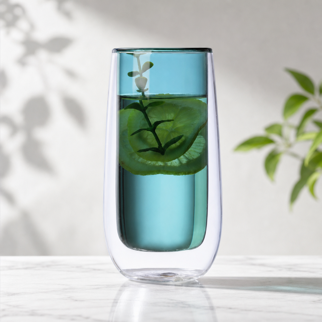 Double Wall Glass Cup – Thickened Insulated Heat-Resistant Drinking Glass