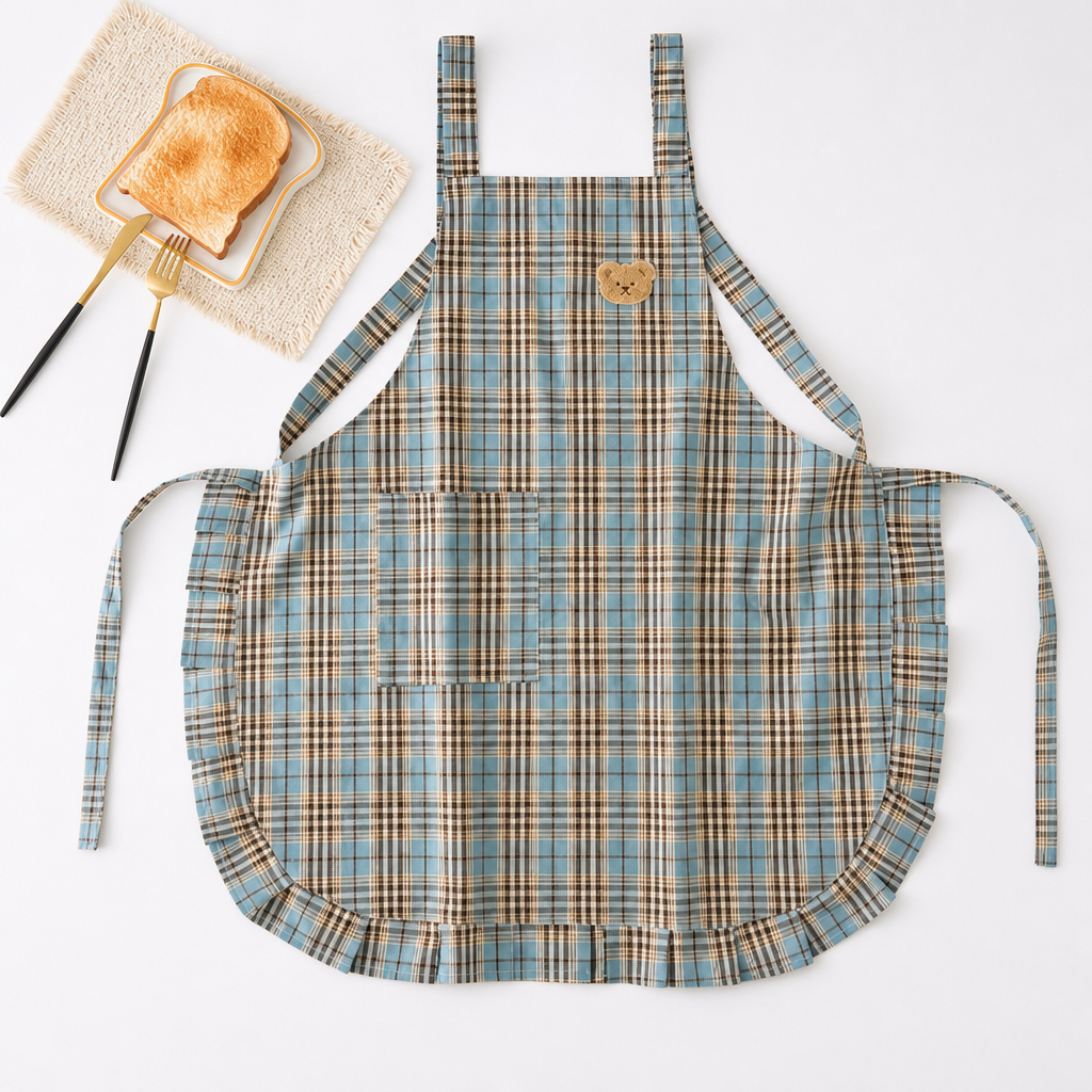Ruffle Apron – Cotton Kitchen Apron