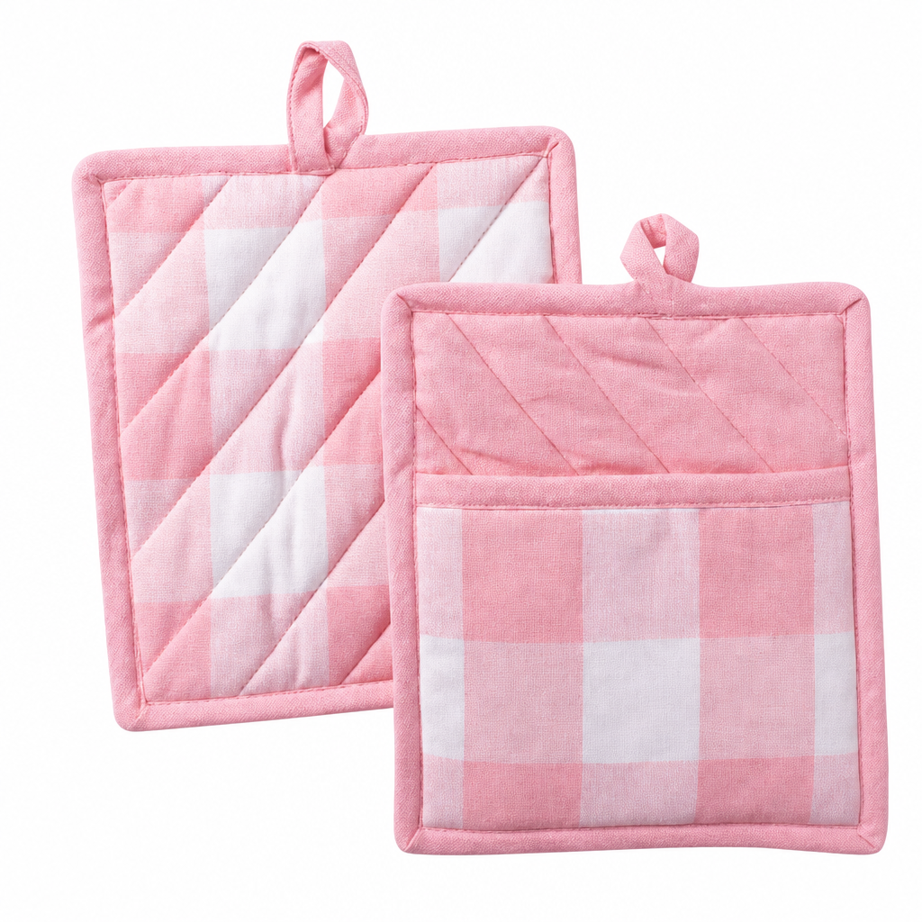 Cotton Checkered Heat Resistant Pot Holder