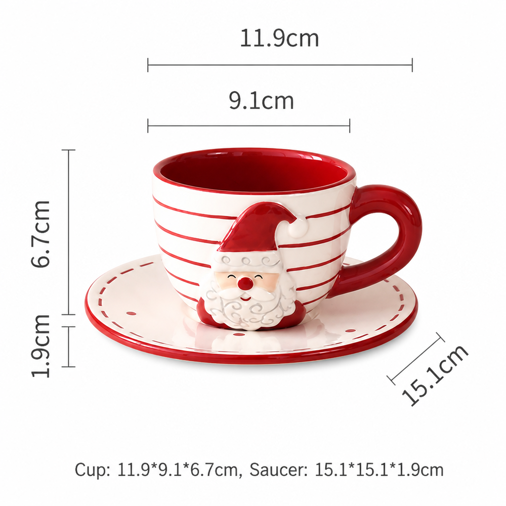 Cute Hand-Painted Christmas Ceramic Tableware