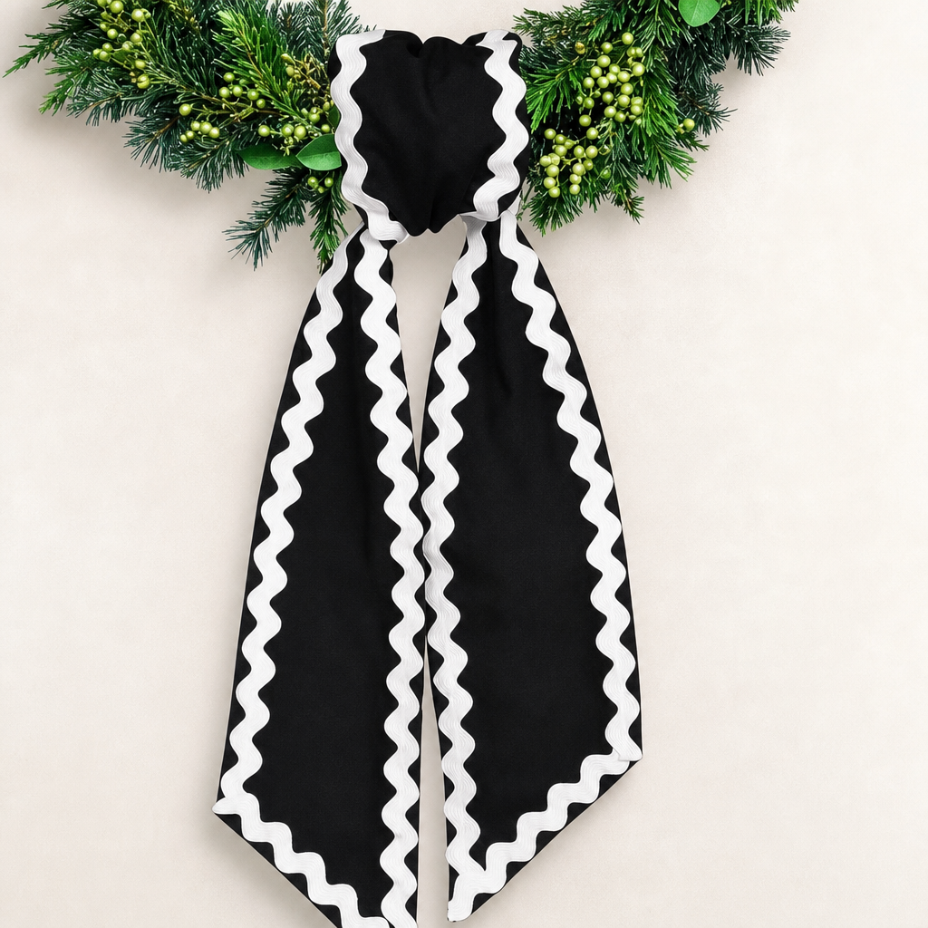 Ruffle Garland Ribbon – Decorative Wreath Ribbon