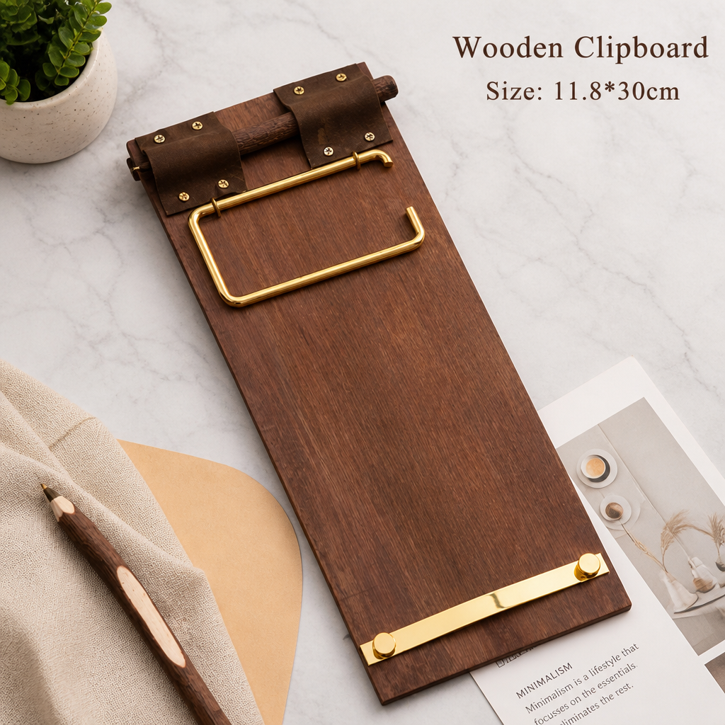 Vintage Hanging Memo Board with Clip – Tear-Off Roll Note Paper Holder