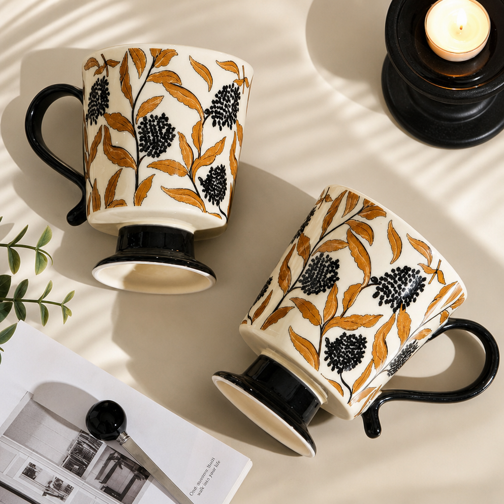Ceramic Coffee Mug – Office Coffee Cup with Handle