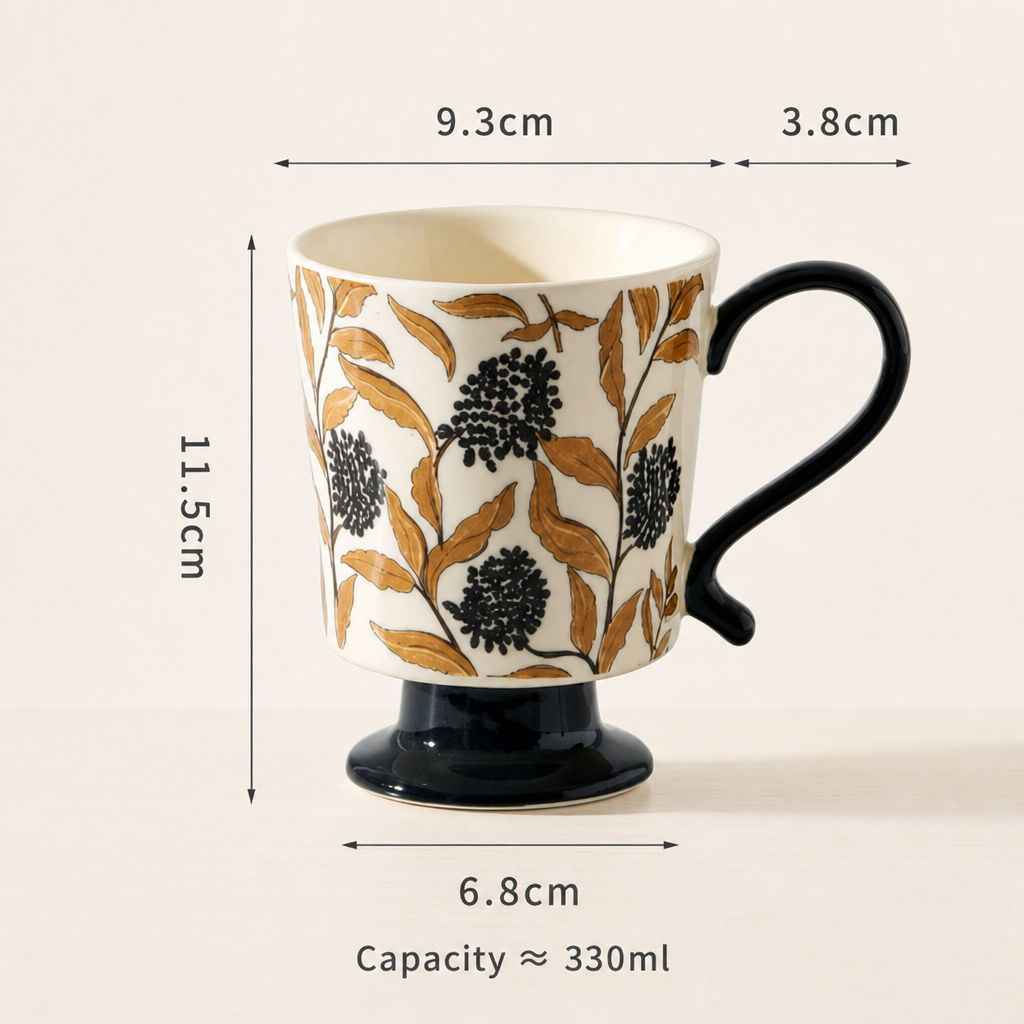 Ceramic Coffee Mug – Office Coffee Cup with Handle