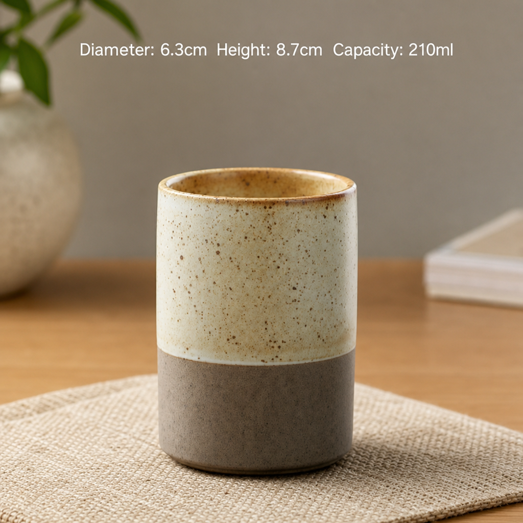 Large Stoneware Coffee Mug – Rustic Ceramic Drinking Cup