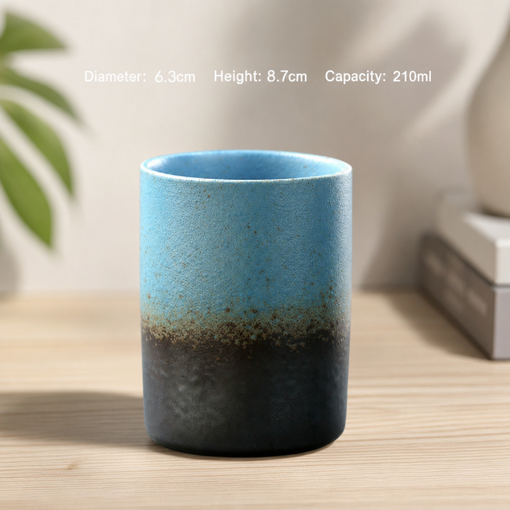 Large Stoneware Coffee Mug – Rustic Ceramic Drinking Cup