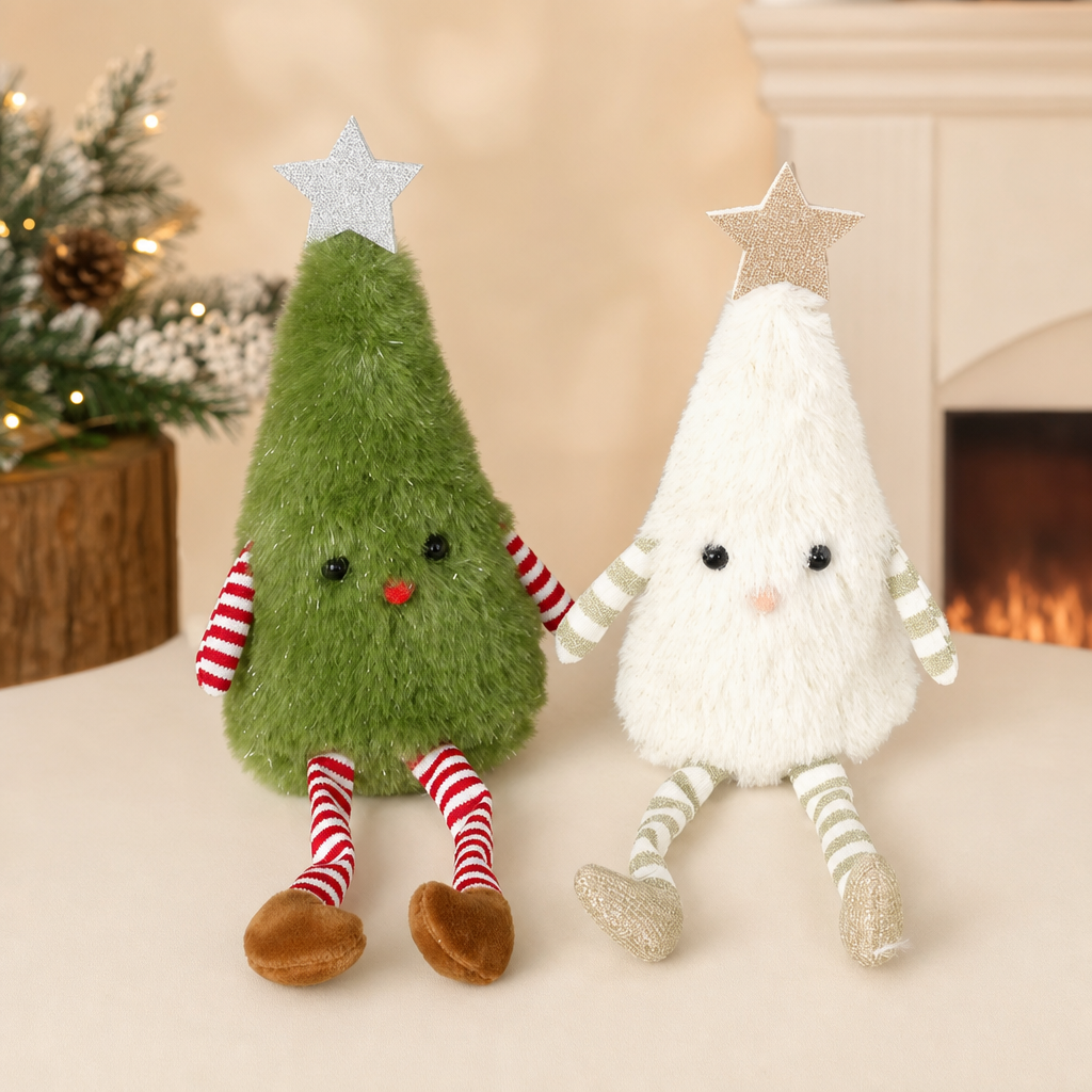 Cute Plush Christmas Tree Doll Holiday Home Decoration