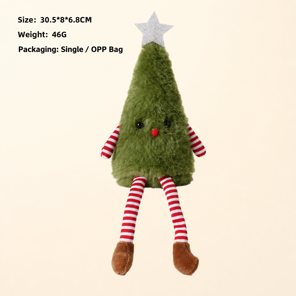 Cute Plush Christmas Tree Doll Holiday Home Decoration