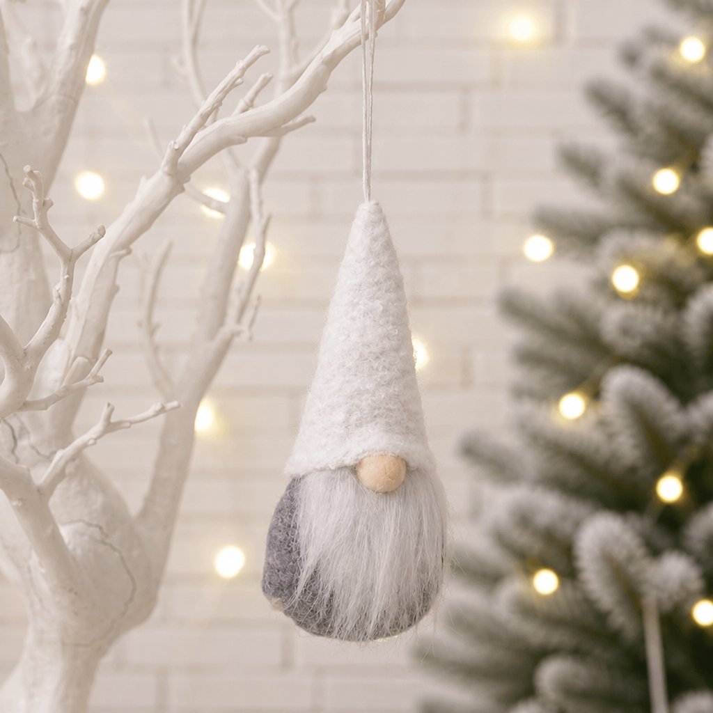 Christmas Knitted Hat Faceless Doll – Cute Plush Forest Grandpa Christmas Figure