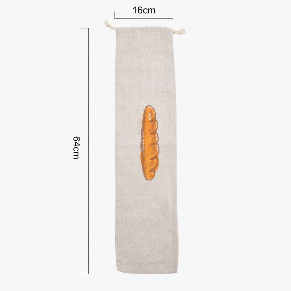 Cotton Linen Bread Bag – Reusable Bread Storage Bag