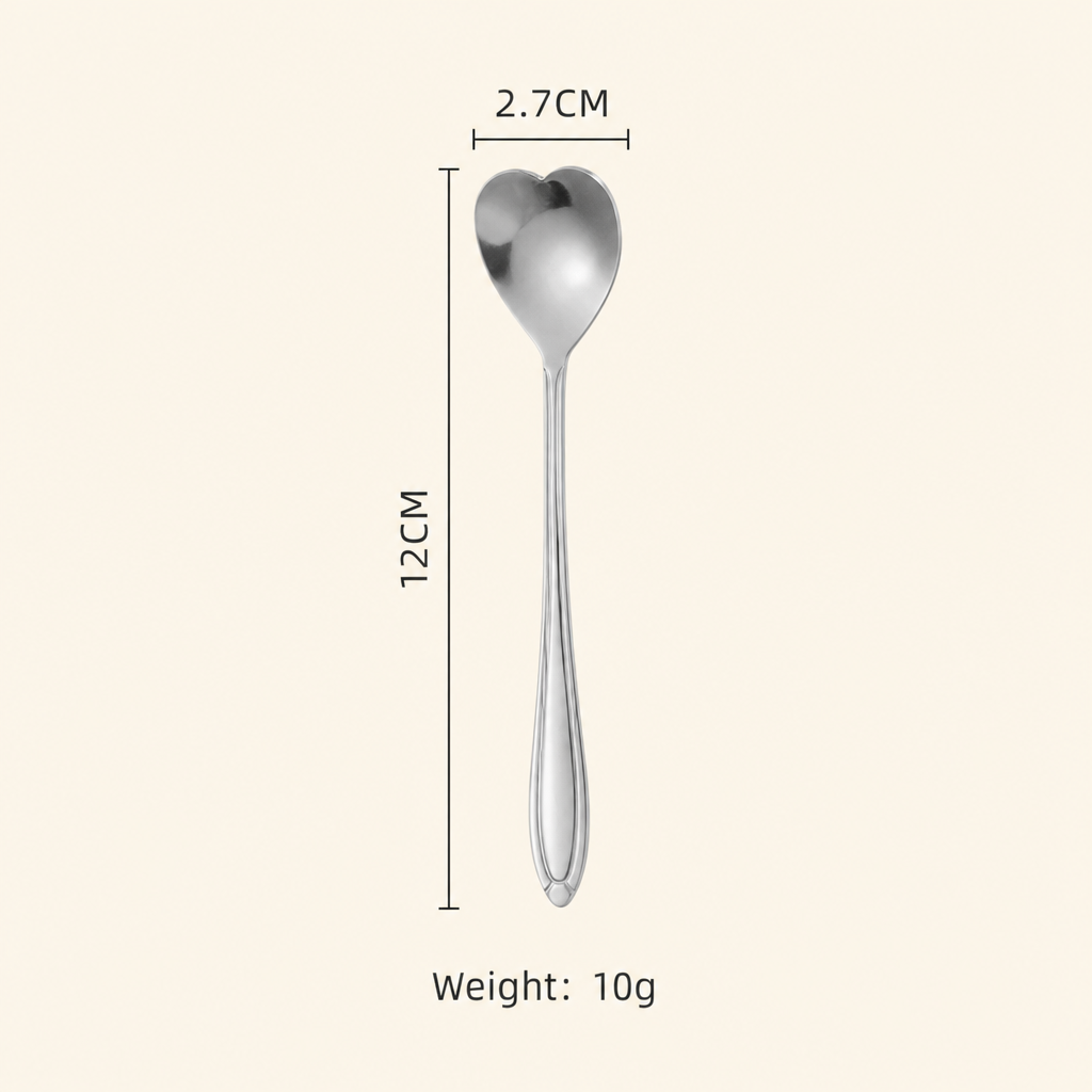 Stainless Steel Sakura Spoon Long Handle Stirring Spoon