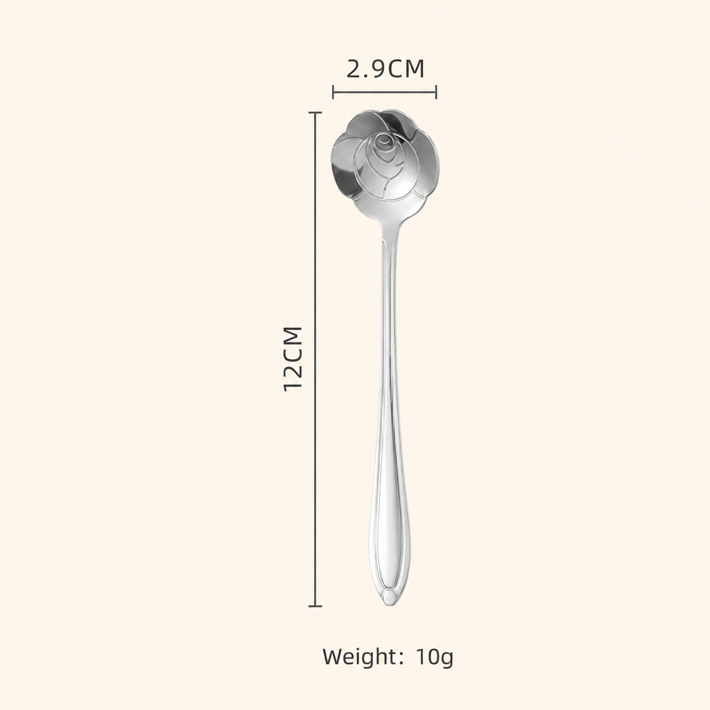 Stainless Steel Sakura Spoon Long Handle Stirring Spoon