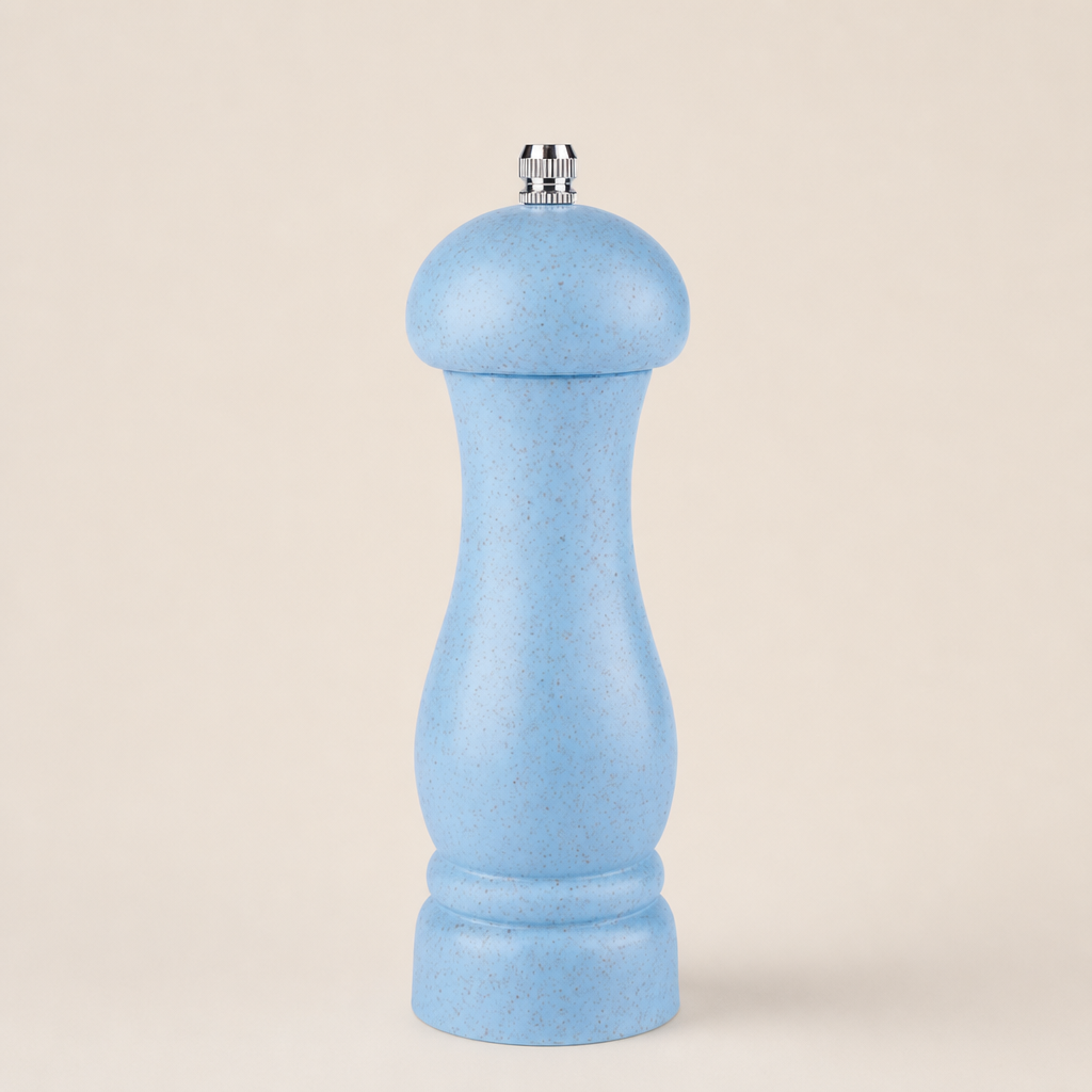 6-Inch Wheat Straw Pepper Grinder – Coarse Salt and Pepper Mill