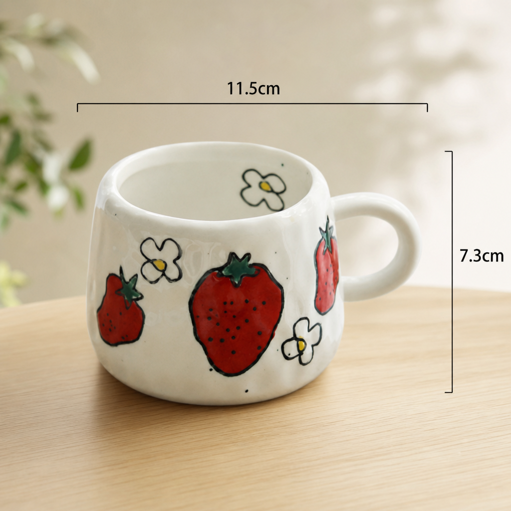 Ceramic Underglaze Painted Mug