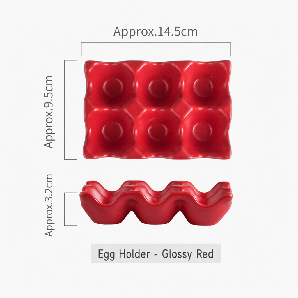 Ceramic Egg Storage Box Egg Holder Tray