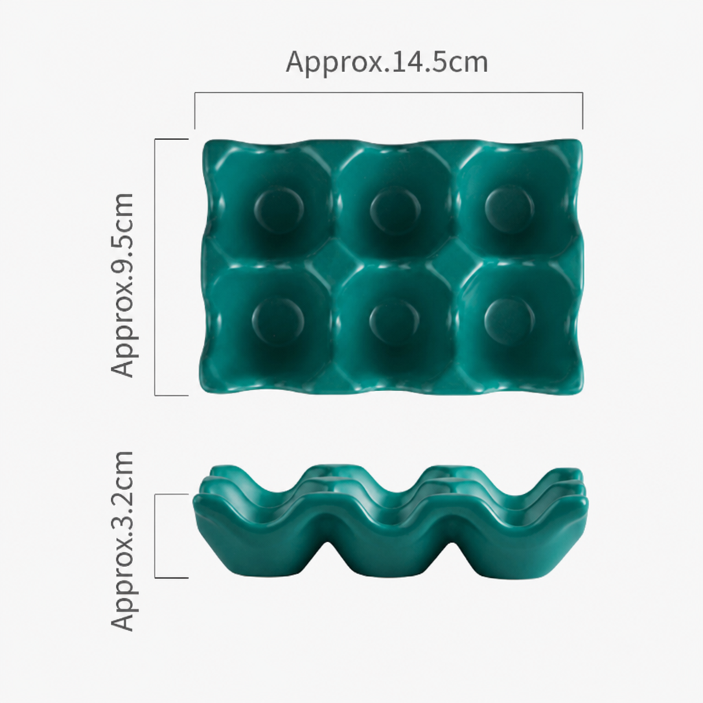 Ceramic Egg Storage Box Egg Holder Tray