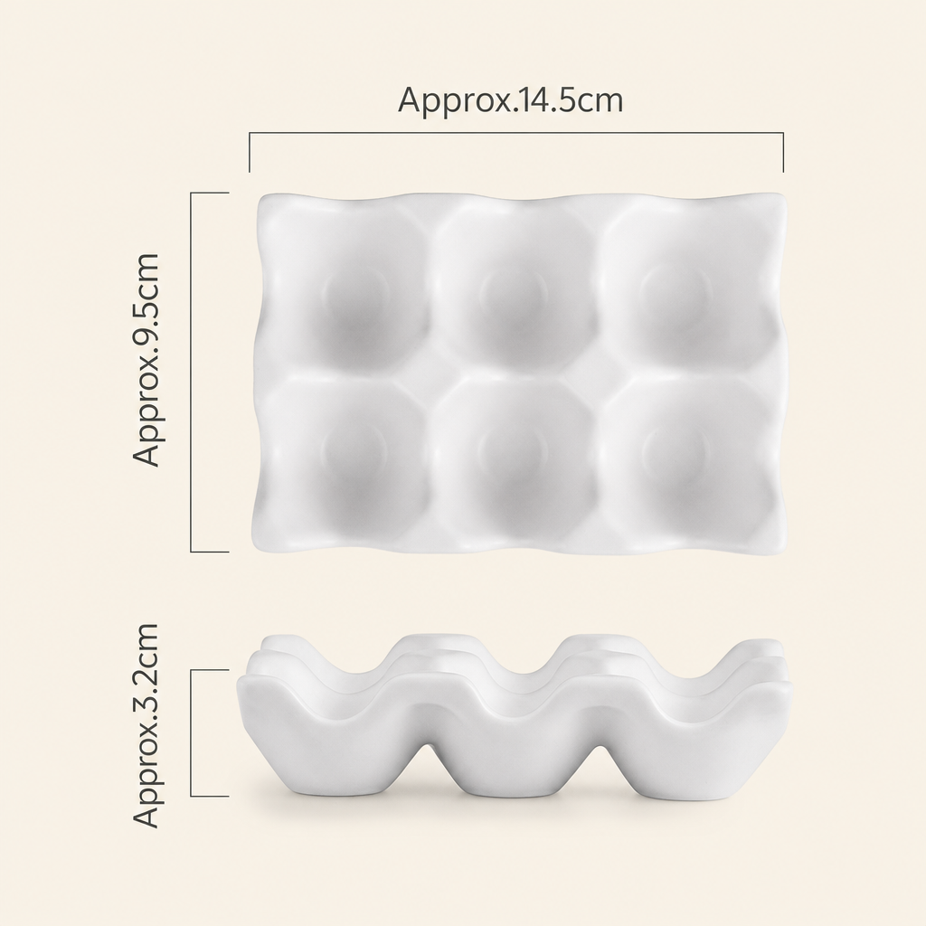 Ceramic Egg Storage Box Egg Holder Tray