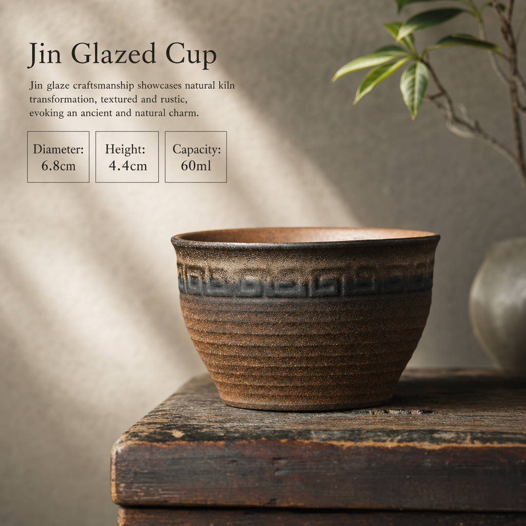 Rustic Ceramic Tea Cup Handmade Pottery Teacup