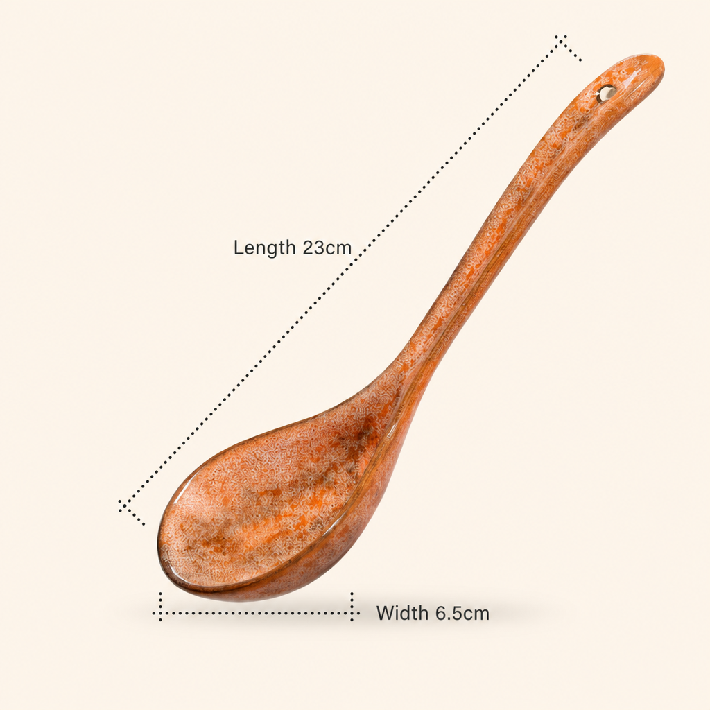 Creative Ceramic Soup Spoon Long Handle Serving Spoon
