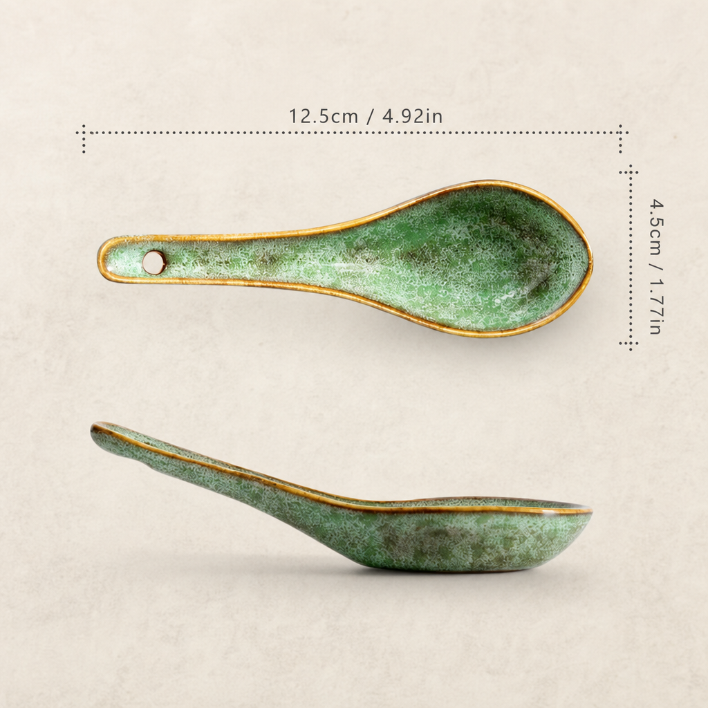 Ceramic Soup Spoon Small Serving Spoon