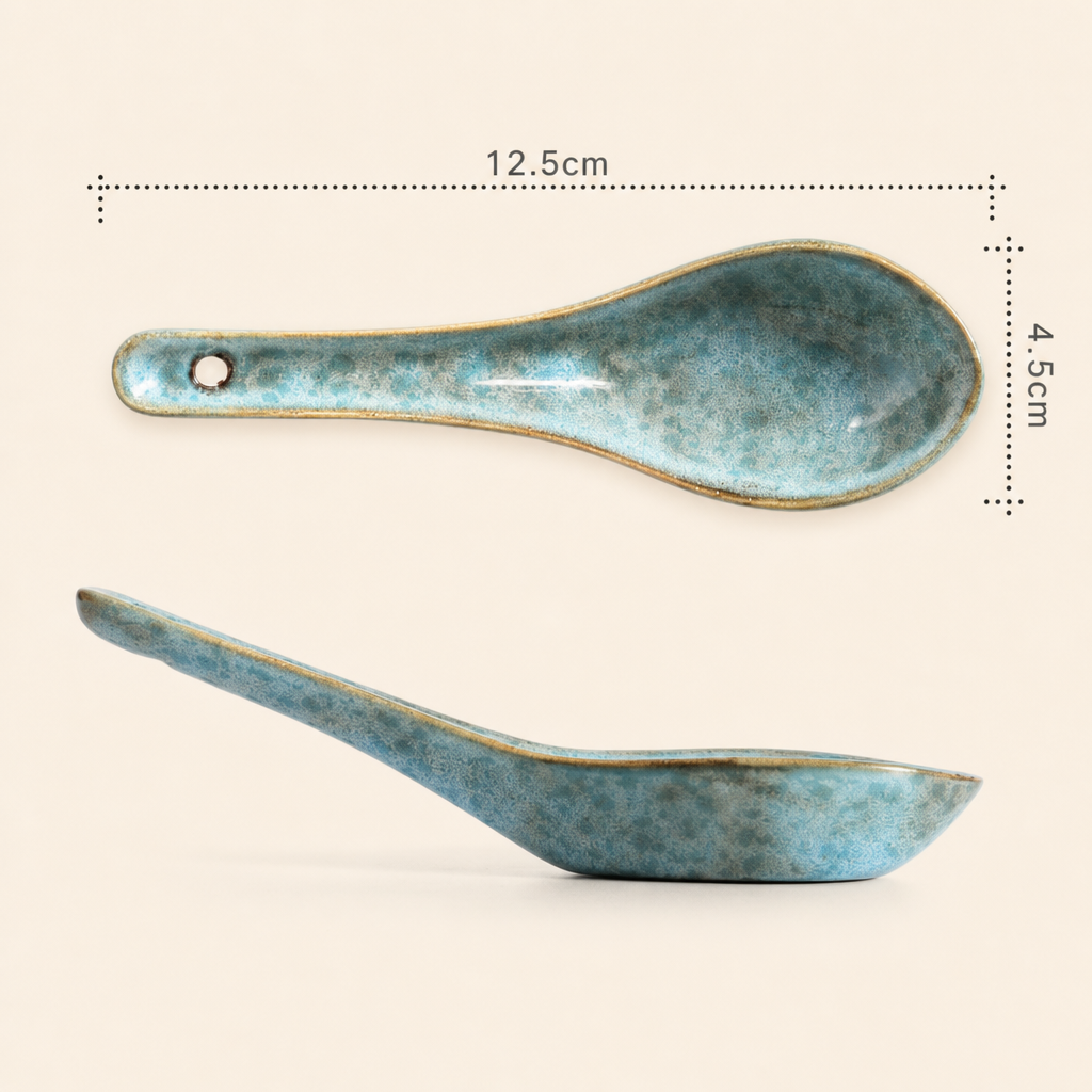 Ceramic Soup Spoon Small Serving Spoon