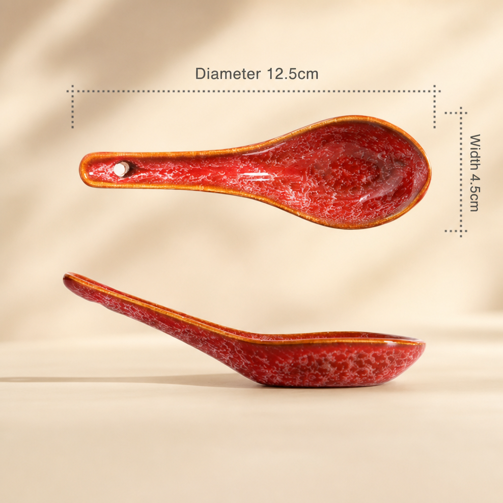 Ceramic Soup Spoon Small Serving Spoon