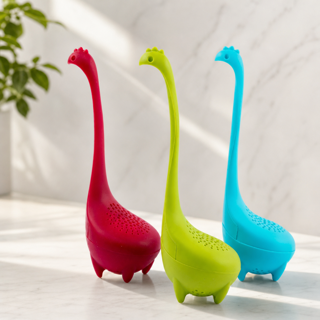 Silicone Nessie Tea Infuser Strainer Cute Loch Ness Monster Tea Filter