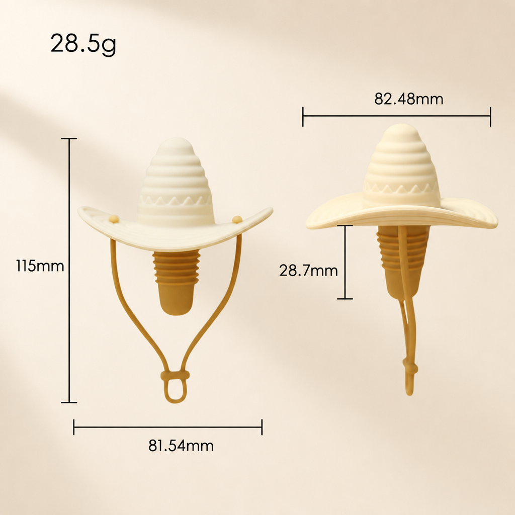Creative Silicone Cowboy Hat Bottle Stopper Reusable Bottle Sealer