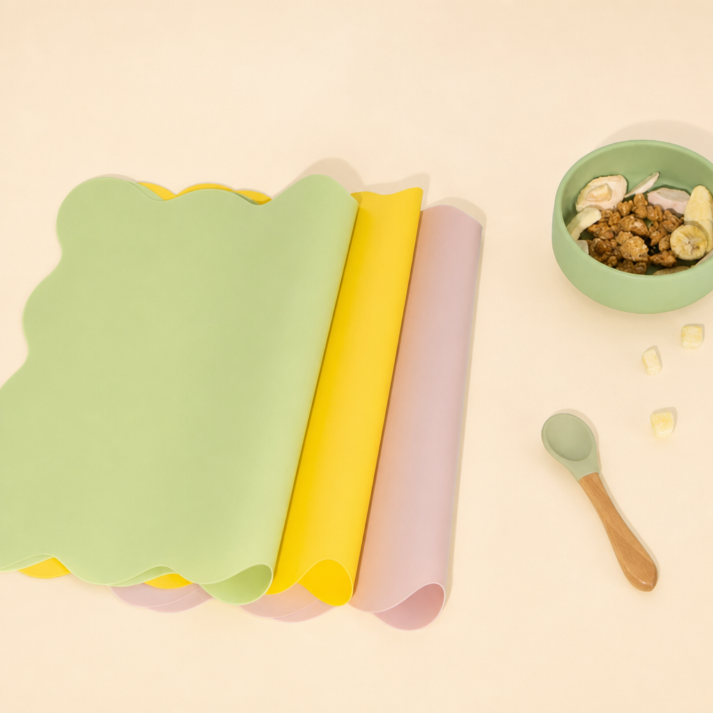 Wavy Silicone Table Mat Heat Resistant Non Slip Placemat