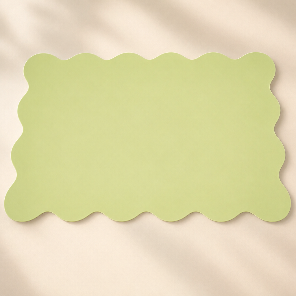 Wavy Silicone Table Mat Heat Resistant Non Slip Placemat