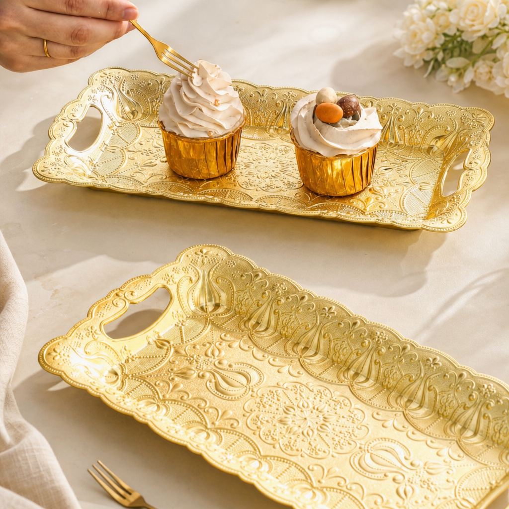 Decorative Fruit Plate Elegant Serving Tray Home Decor Dish