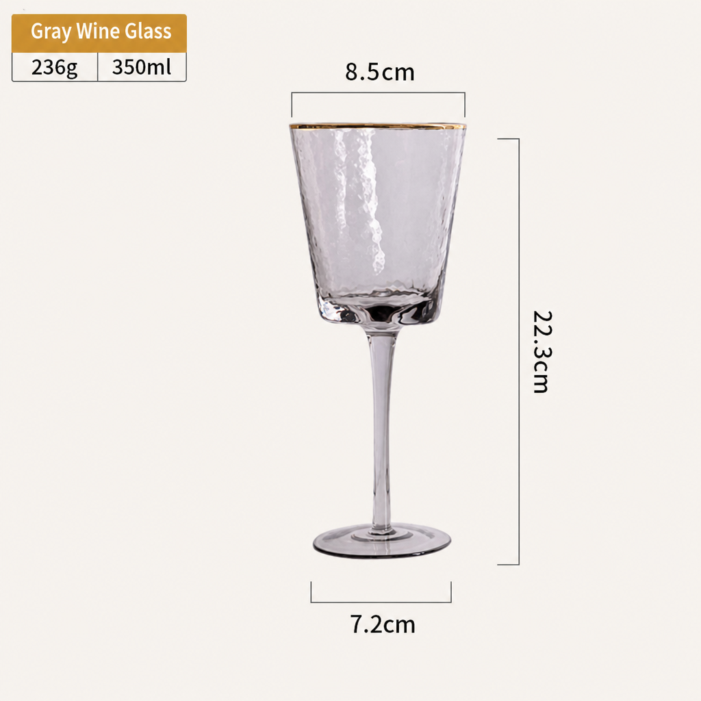 Crystal Glass Champagne Flute Elegant Wine Glass Transparent Stemmed Cup