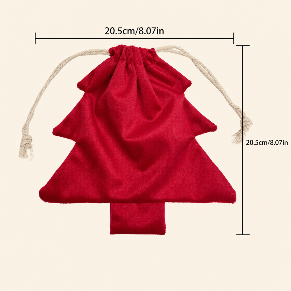 Christmas Drawstring Gift Bag Holiday Tree Decoration Storage Bag