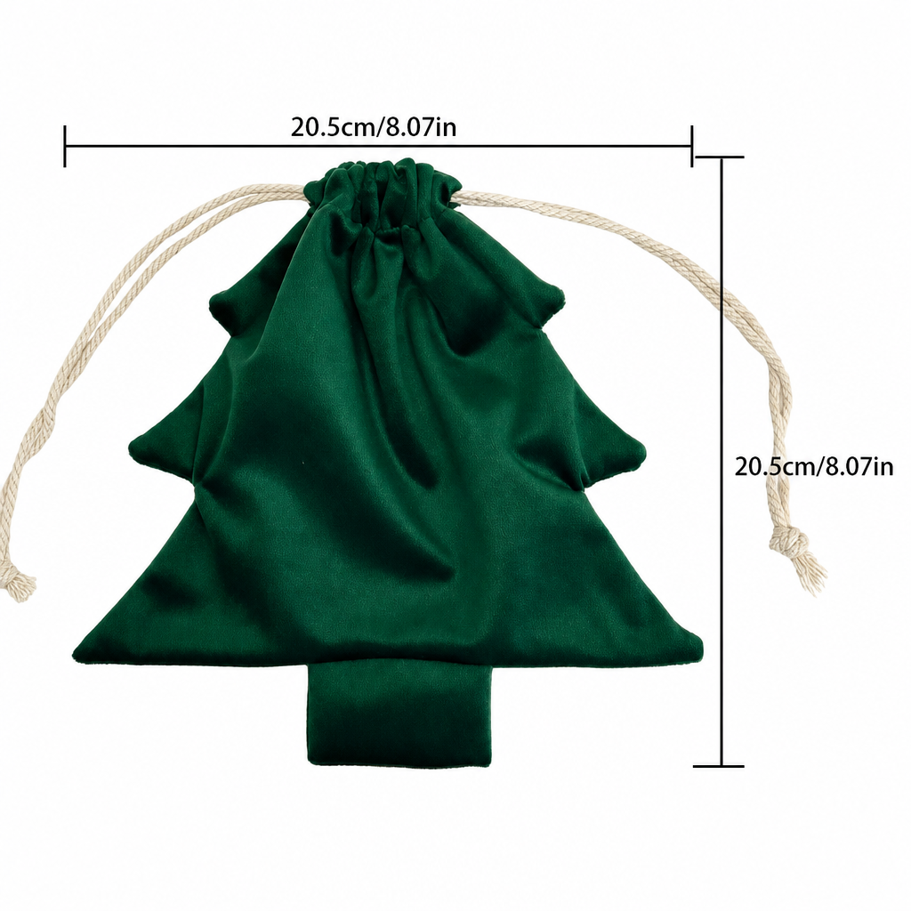 Christmas Drawstring Gift Bag Holiday Tree Decoration Storage Bag