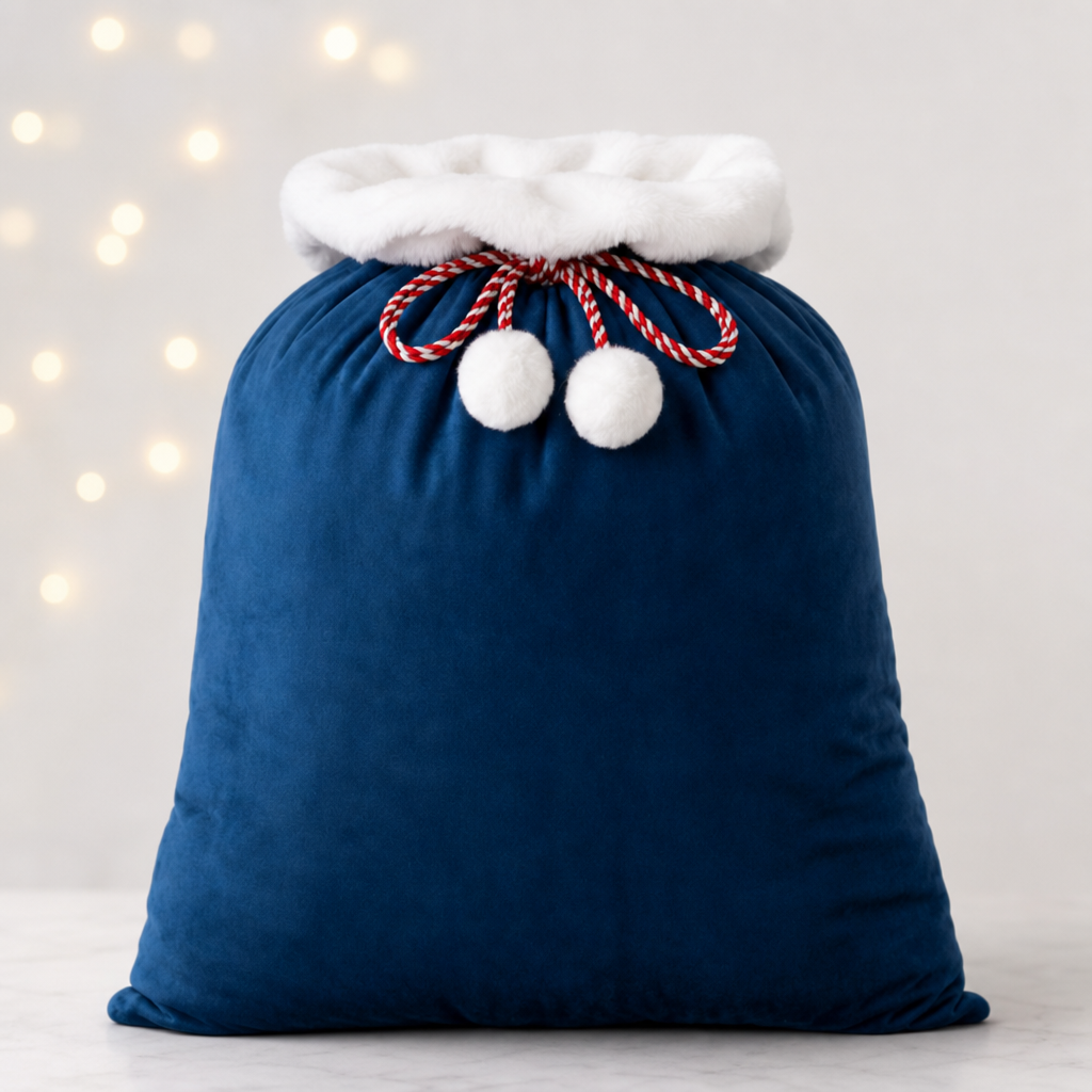 Christmas Gift Bag Velvet Drawstring Candy Bag Holiday Gift Sack