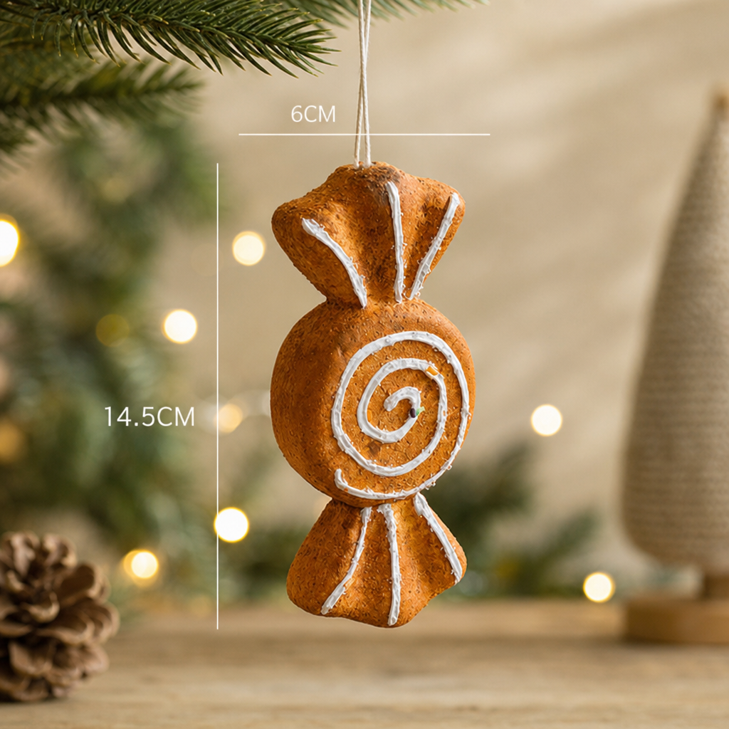 Christmas Tree Gingerbread House Ornament