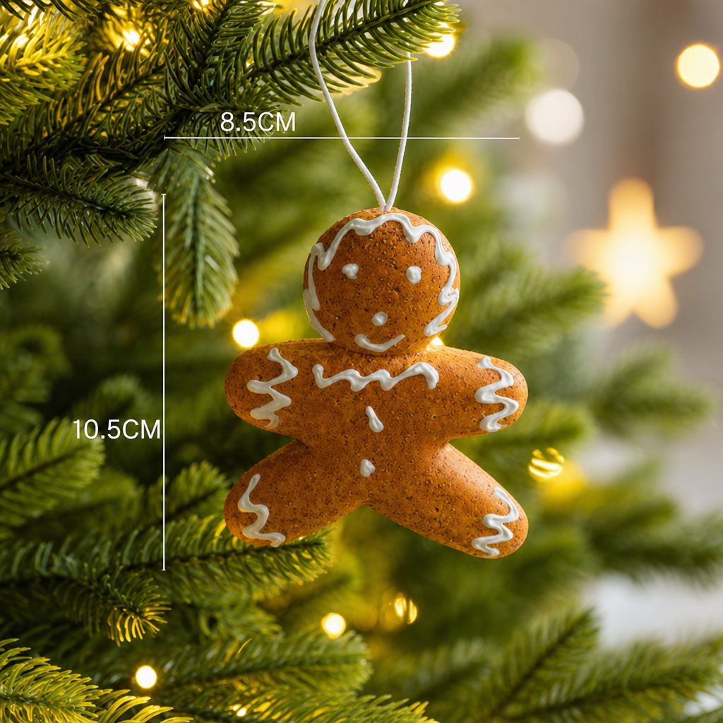 Christmas Tree Gingerbread House Ornament