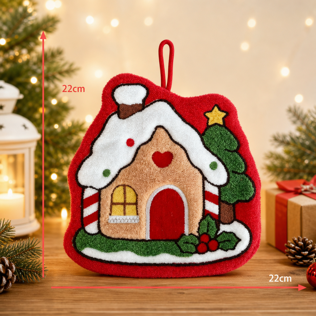 Forest Christmas Hanging Hand Towel