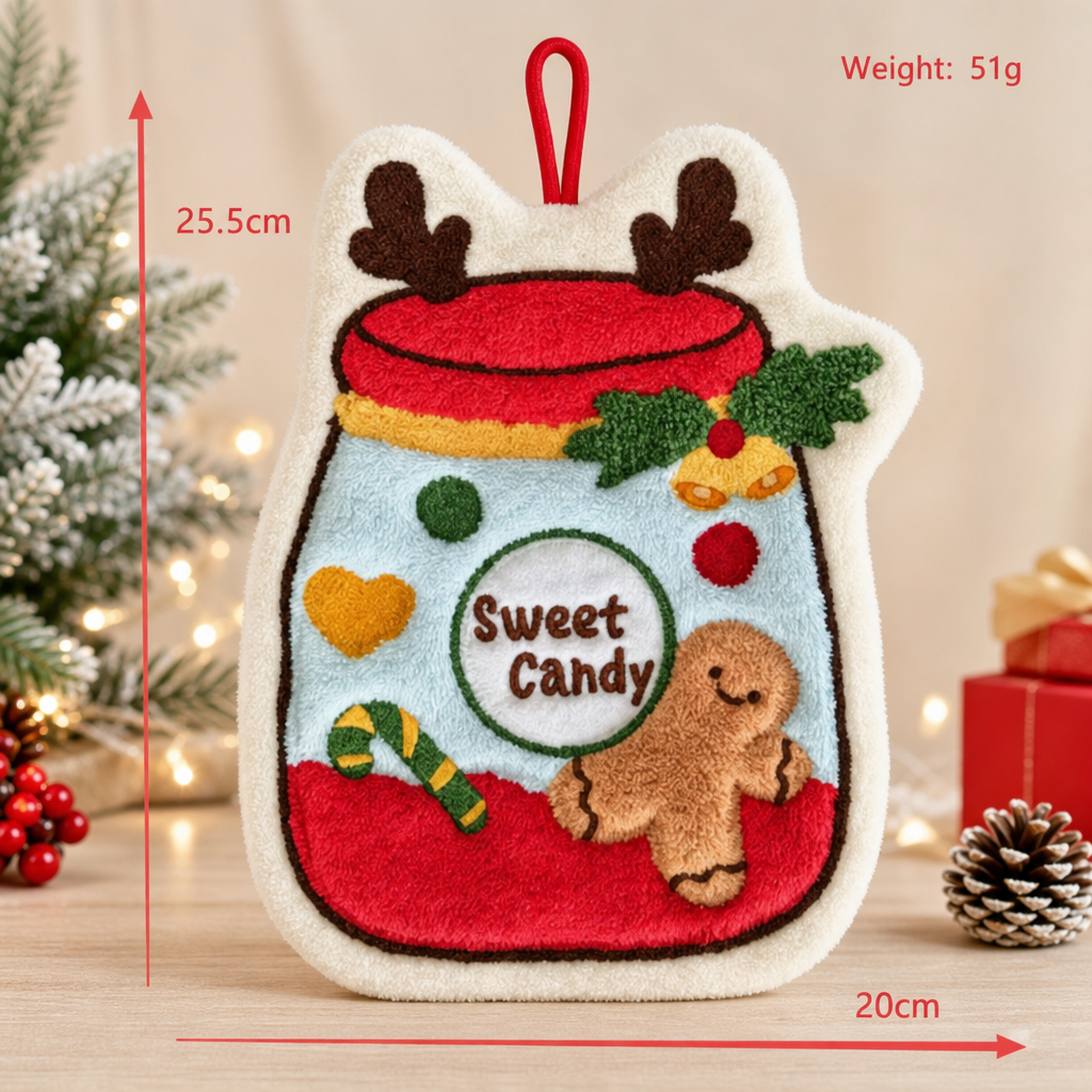 Forest Christmas Hanging Hand Towel