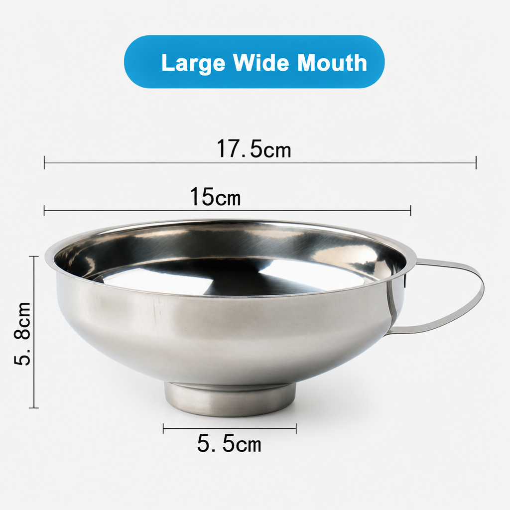 Food Grade Stainless Steel Large Funnel