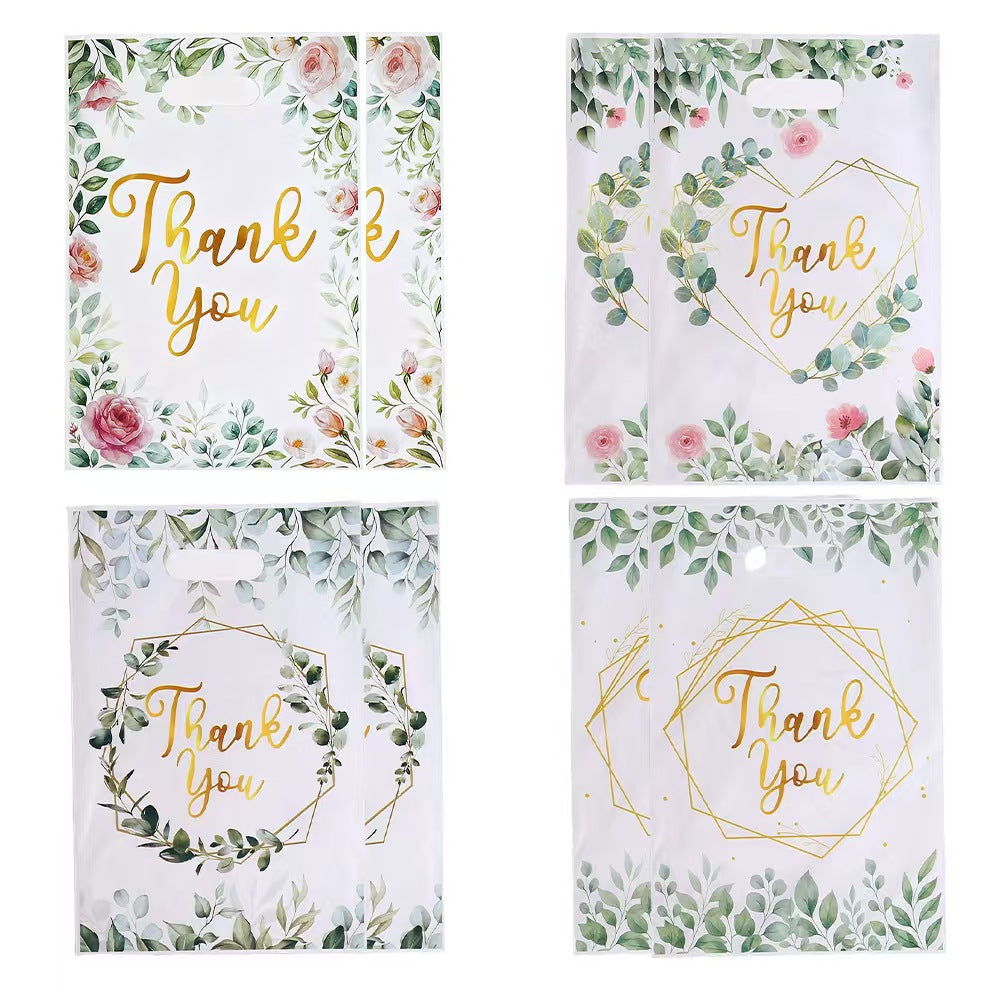 Cartoon Party Gift Bags Pearlescent Plastic Handle Gift Bags