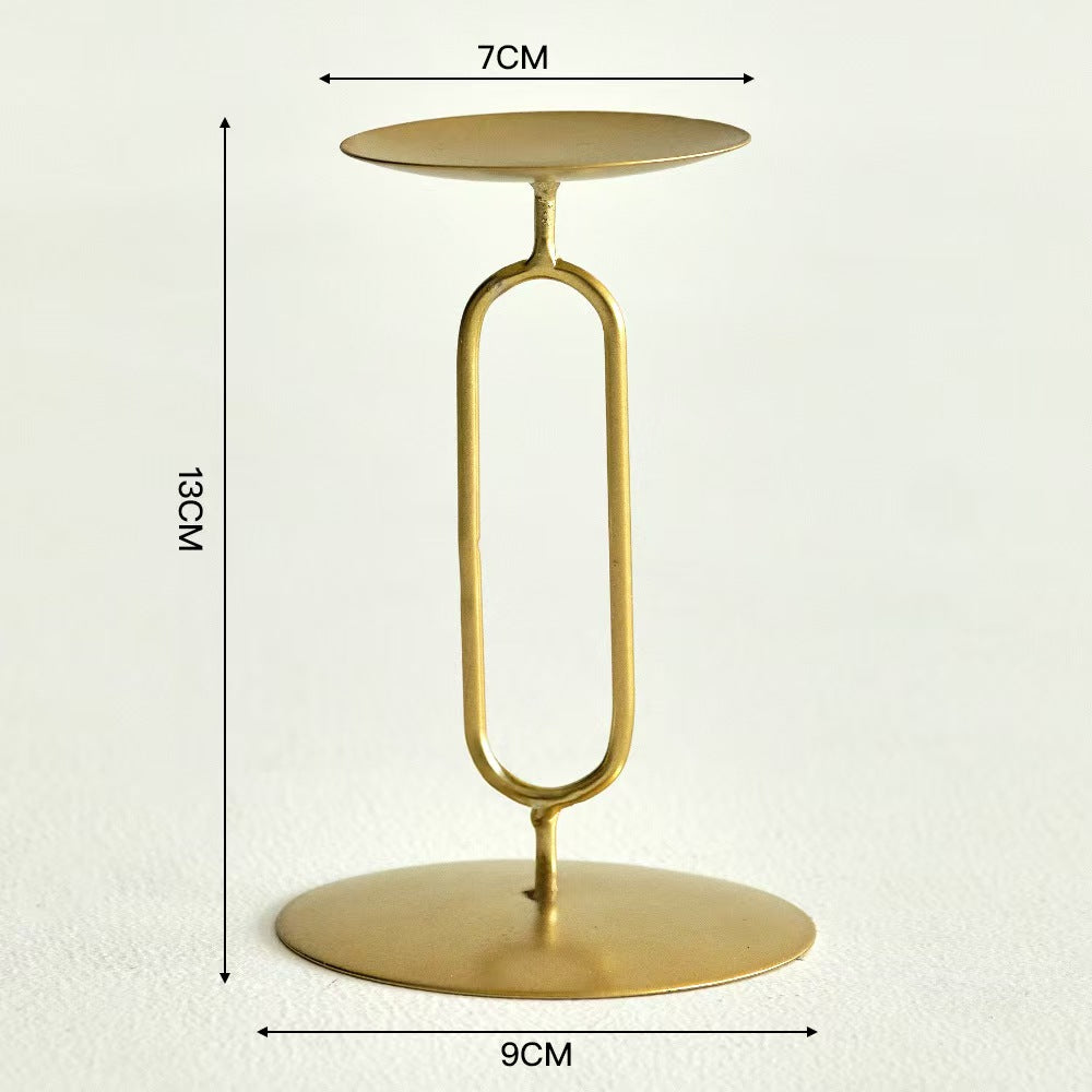 Romantic Decorative Candleholder, Iron Craft